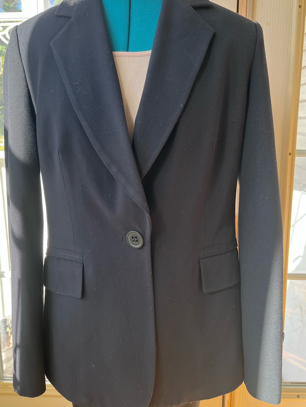 Marks & Spencer Black Single-Button Blazer Jacket Women's Size 12